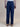 Navy Linen Leisure Pant