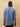 5oz Cotton Linen Open Collar Short Sleeve Shirt Sax Blue