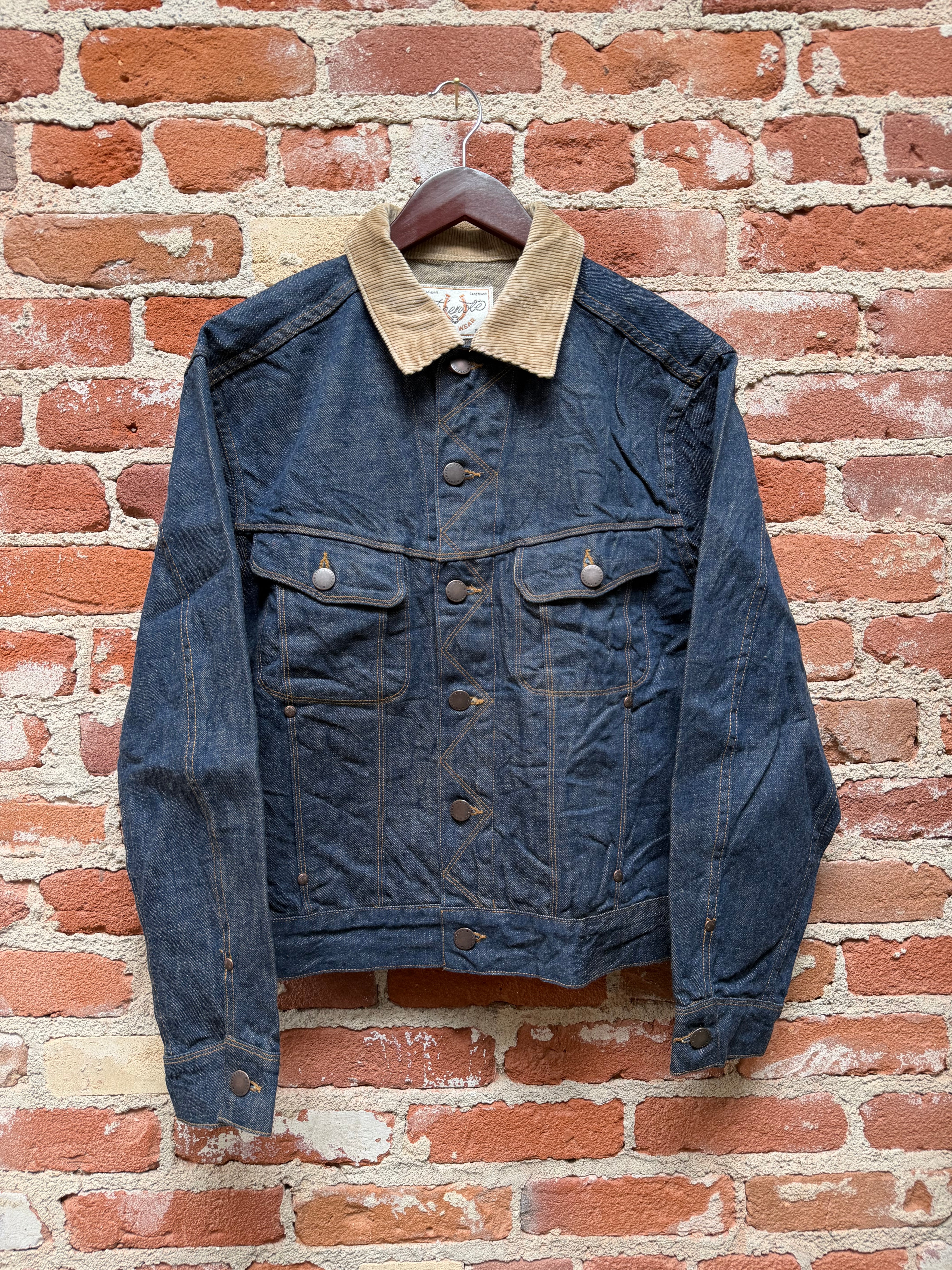 Freenote Cloth High Low 13 Ounce Natural Indigo Rinsed Jacket