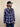 9oz Selvedge Flannel Check Western Shirt Purple
