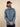 9oz Selvedge Flannel Check Work Shirt Sax Blue