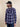 9oz Selvedge Flannel Check Western Shirt Purple