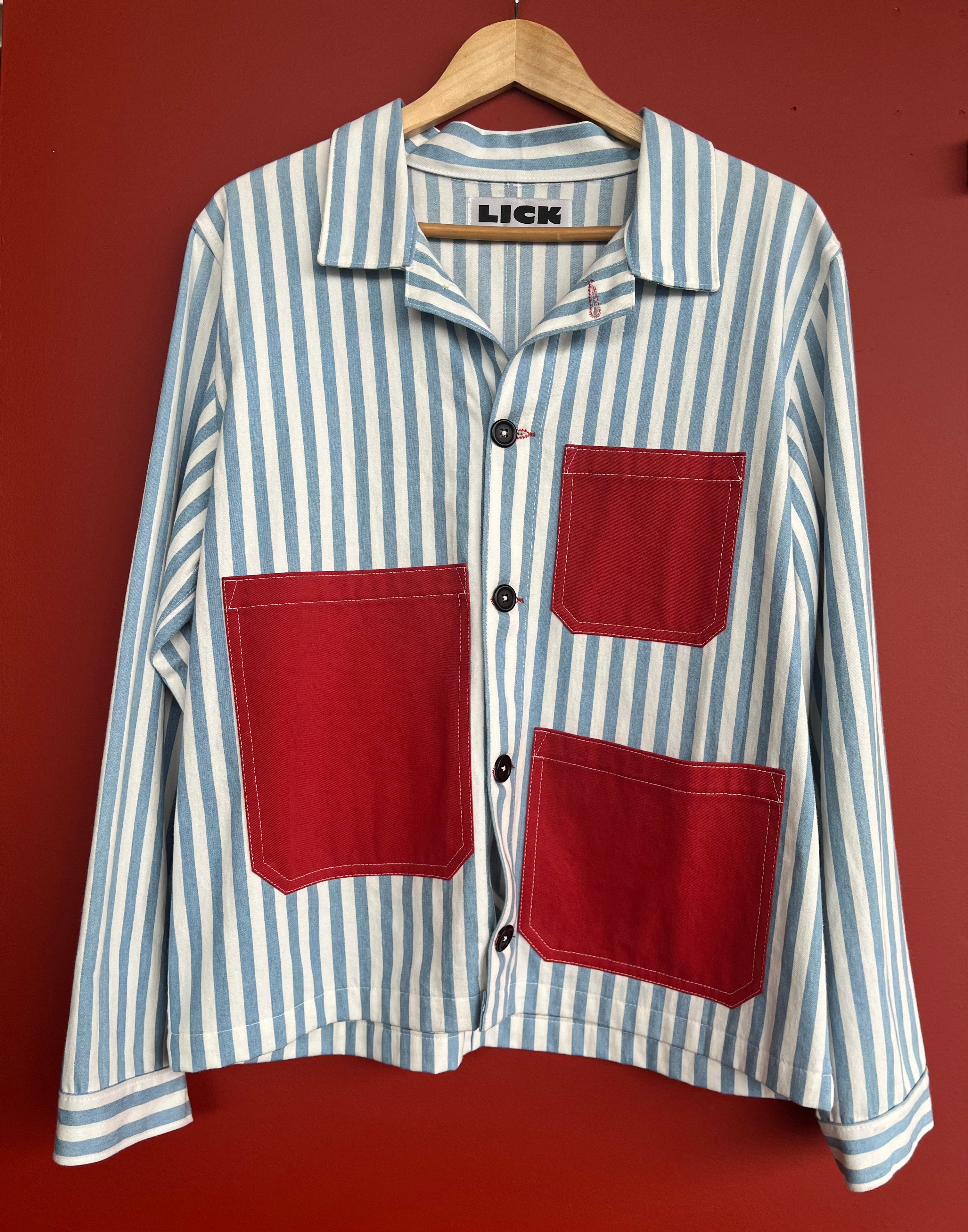 Lick Clothing - Chore Coat Blue Stripe