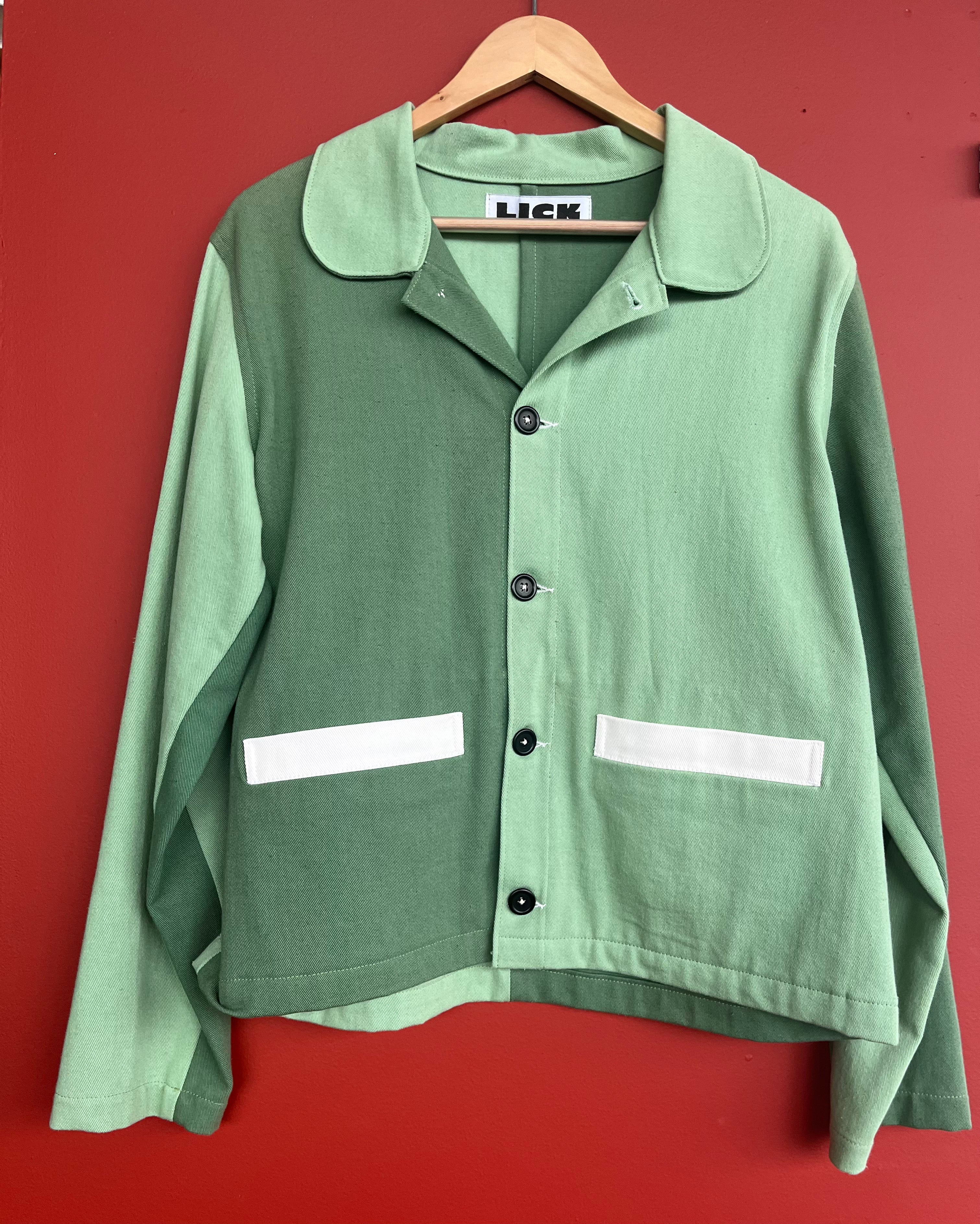 Lick Clothing - Bloom Coat Two Tone Green