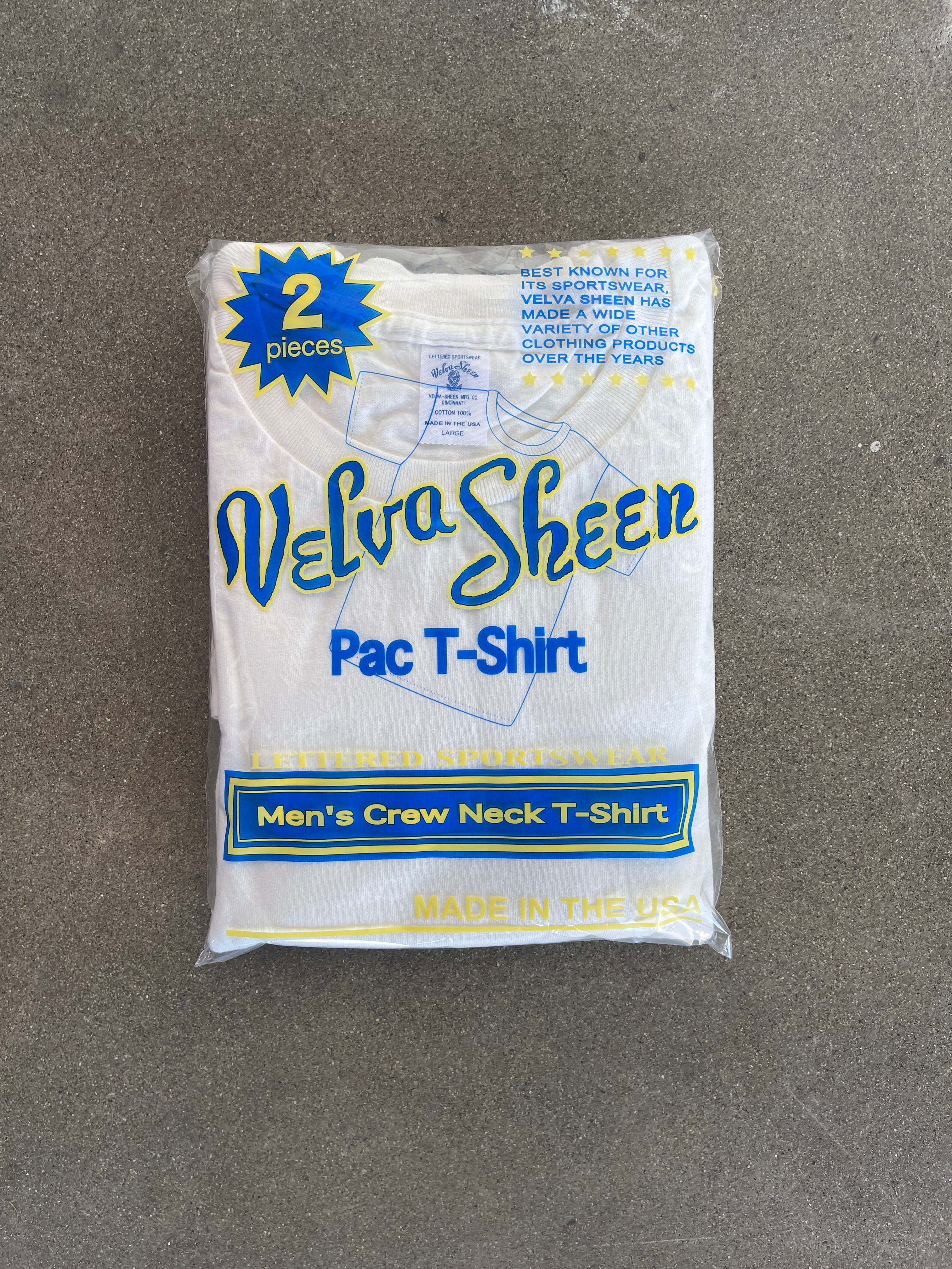 Velva Sheen - 2 Pack Short Sleeve Crew Tee White