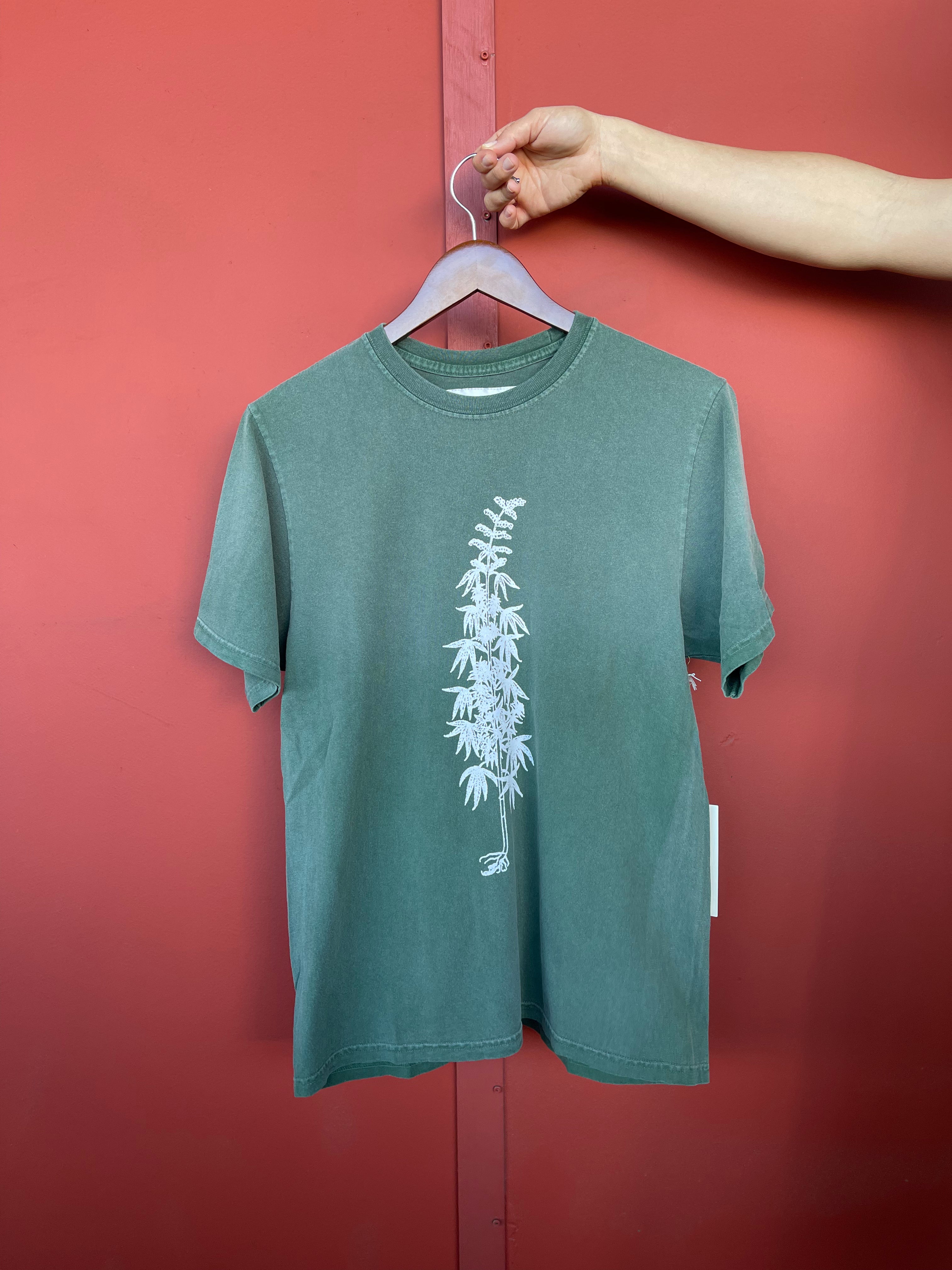 One of These Days - More Peace, More Freedom Tee Washed Forest Green