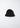 Cotton Roll Up Beanie Black